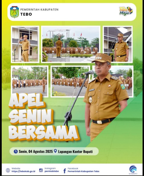 Wakil Bupati Tebo Pimpin Apel Bersama
